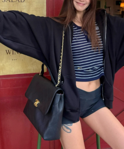 CHANEL 25P MAXI FLAP BAG WITH TOP HANDLE