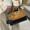 CHANEL SUEDE SHOPPING BAG
