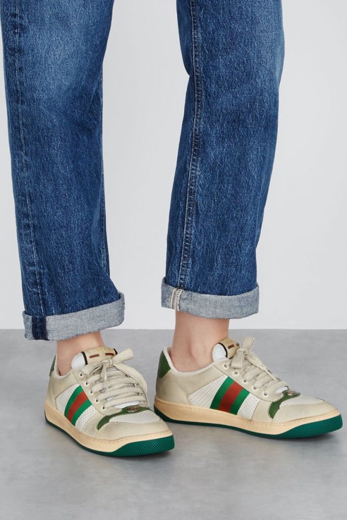 gucci distressed sneakers chính hãng best quality