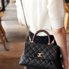 Chanel Coco Handle caviar black