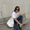 CHANEL 25 BAG caviar white pearl
