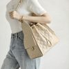 CHANEL 25 BAG CAVIAR BEIGE